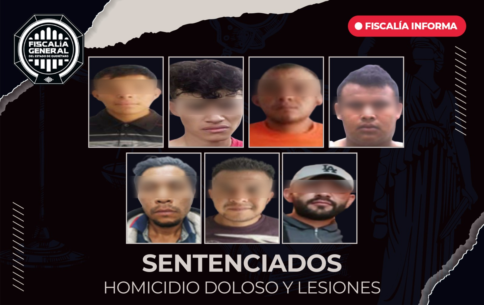 Sentencian a siete personas por homicidio y lesiones tras agresión en Querétaro