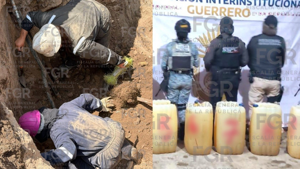 Aseguran tres tomas clandestinas y miles de litros de combustible en operativos contra el huachicol